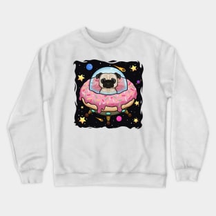 UFO Pug: A Close Encounter of the Pug Kind Crewneck Sweatshirt